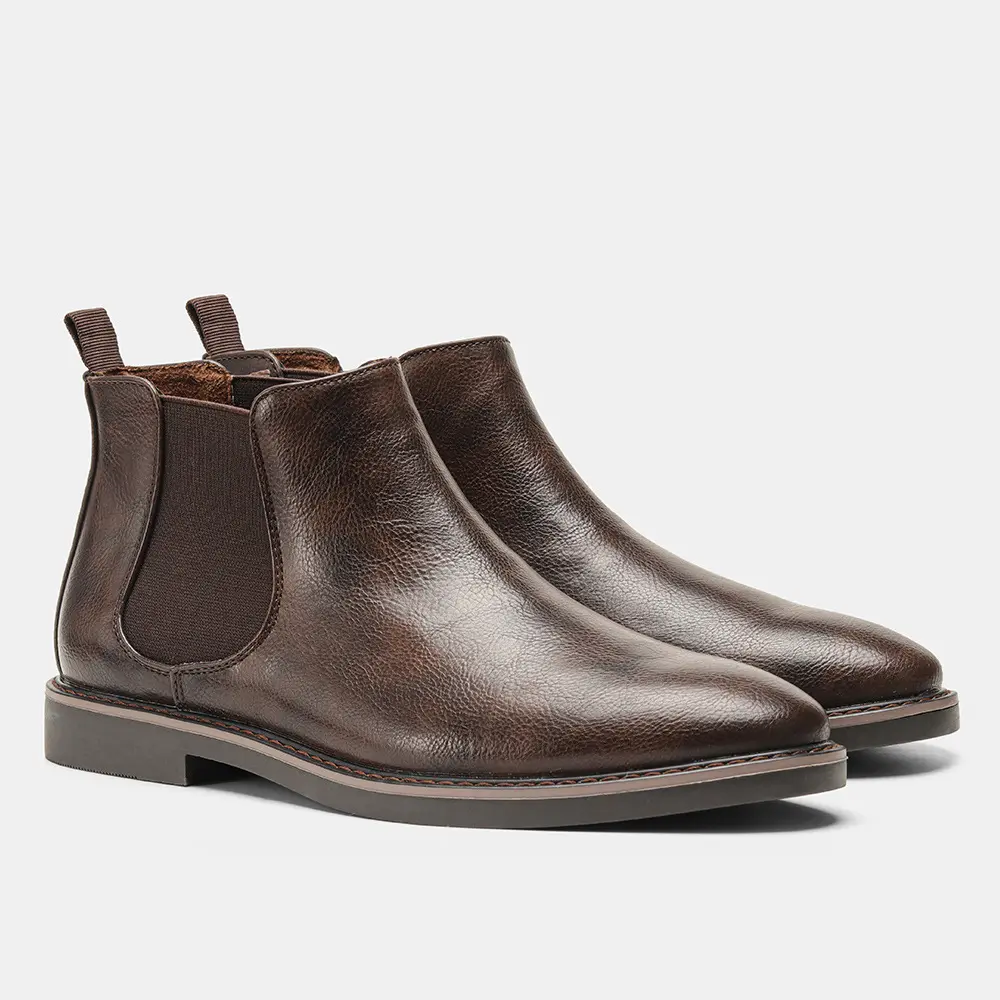 Chelsea Boots Men 2025 Brand Comfortable Fashion Leather Men Boots