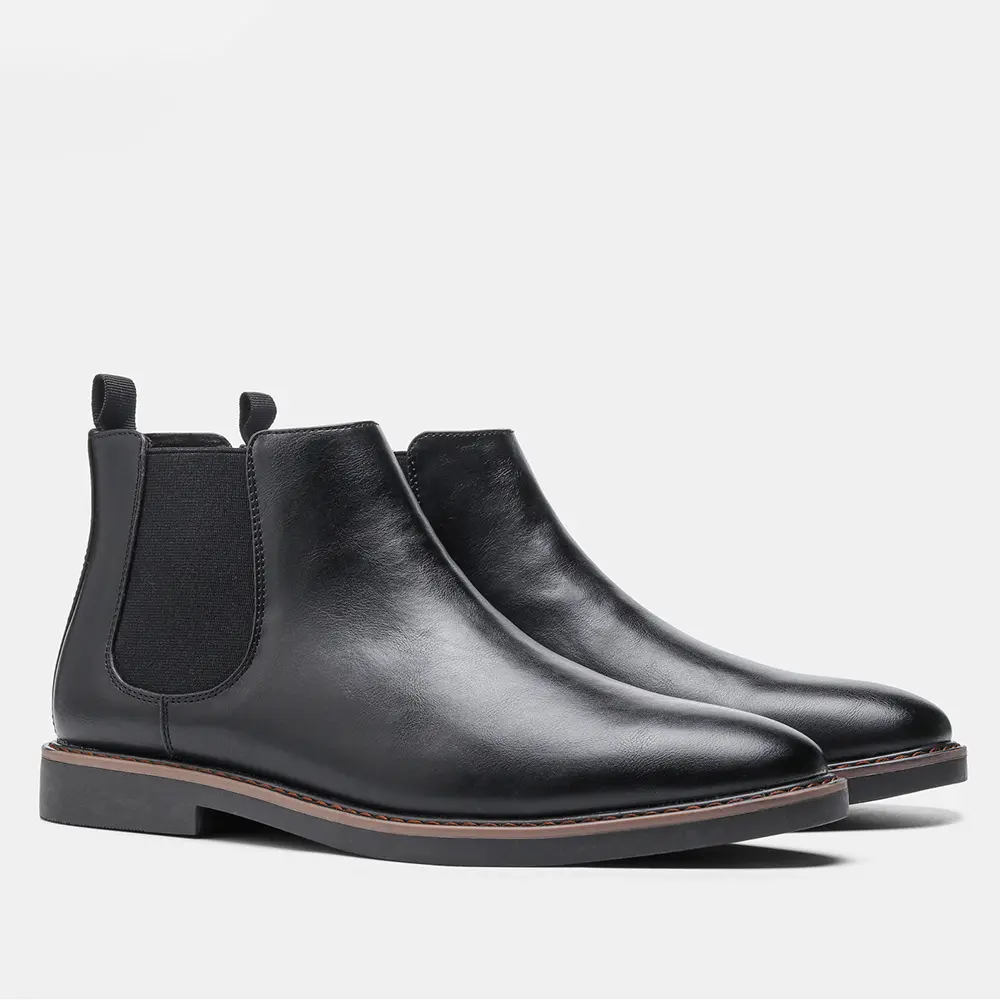 Chelsea Boots Men 2025 Brand Comfortable Fashion Leather Men Boots