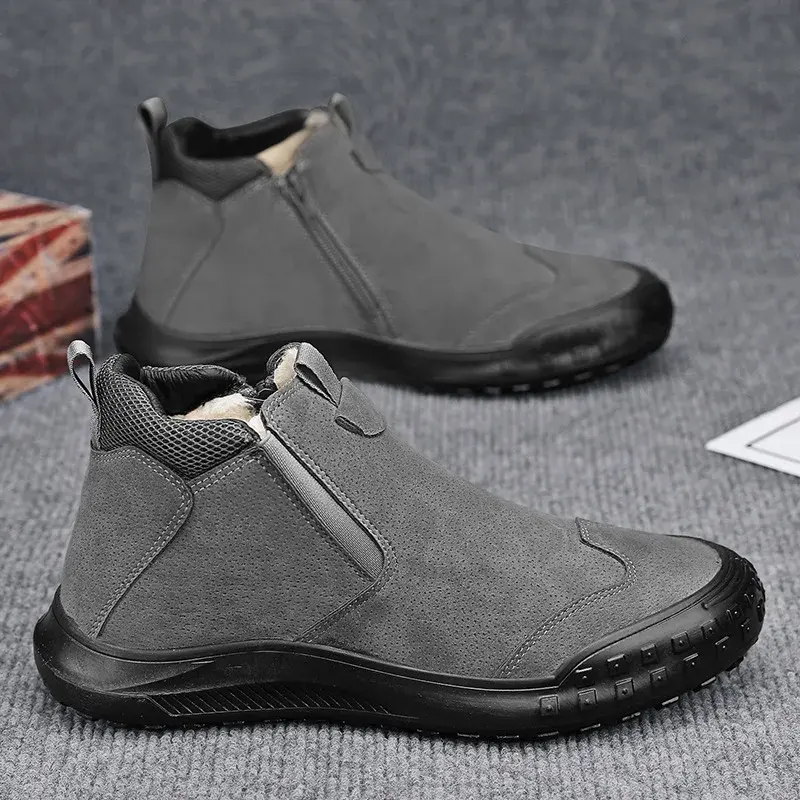 Winter Boots  New Plush Anti Slip Comfortable Outdoor Men's Sneakers Warm Cold Resistant Casual Men Boots Botas Para Hombre