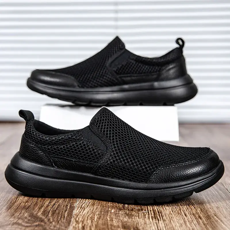 Men's Breathable Slip On Classic Shoes Comfy Casual Durable Lightweight Walking Shoes 2025