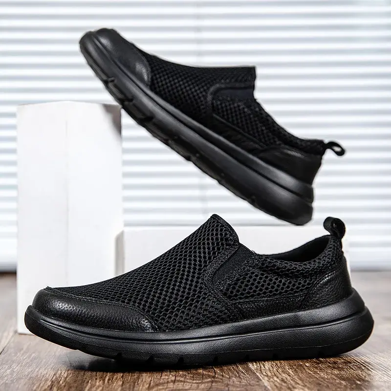 Men's Breathable Slip On Classic Shoes Comfy Casual Durable Lightweight Walking Shoes 2025