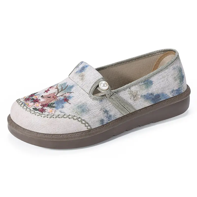 Flat Summer Ladies Footwear with Bow Pink Women's Shoes Slip on Harajuku Fashion Design Japanese  Style Casual 2025
