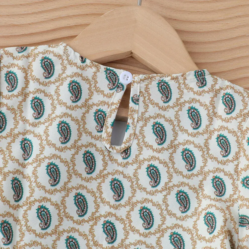 Bear Leader Kids Dresses for Girls Summer Casual Short Sleeves Flower Print Dress Children's Clothes Girl Clothes+Bag