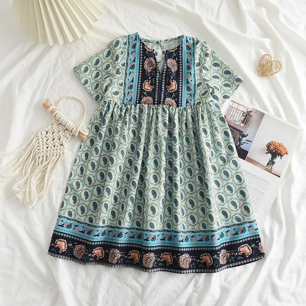 Bear Leader Summer Girls Dress Baby Flower Bohemian Style Dresses Party Princess Dress Children's Toddler Kids Girls Clothing