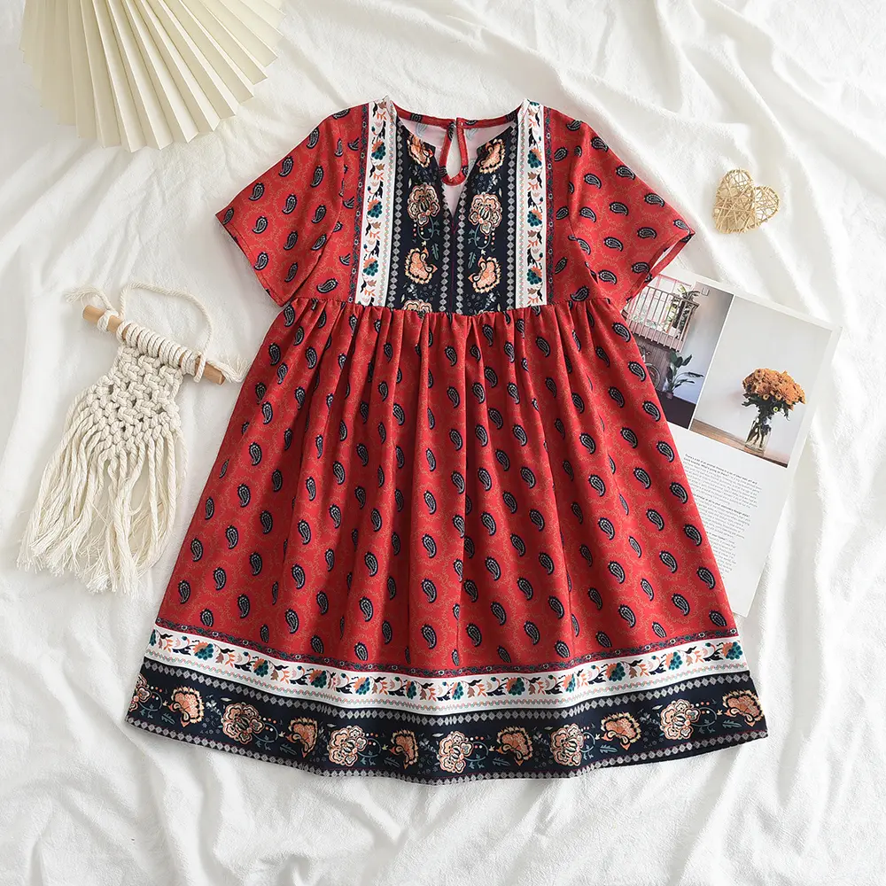 Bear Leader Summer Girls Dress Baby Flower Bohemian Style Dresses Party Princess Dress Children's Toddler Kids Girls Clothing