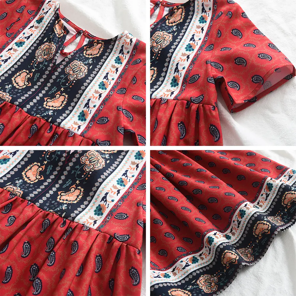 Bear Leader Summer Girls Dress Baby Flower Bohemian Style Dresses Party Princess Dress Children's Toddler Kids Girls Clothing