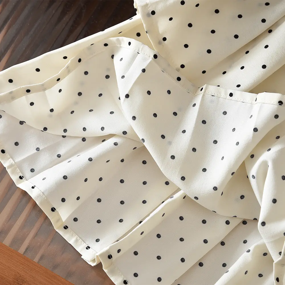 Bear Leader Spring/Autumn New Girls' Set Bow Printed Long Sleeve Top+Polka Dot Skirt  Korean Grey Casual Sports Children's Wear