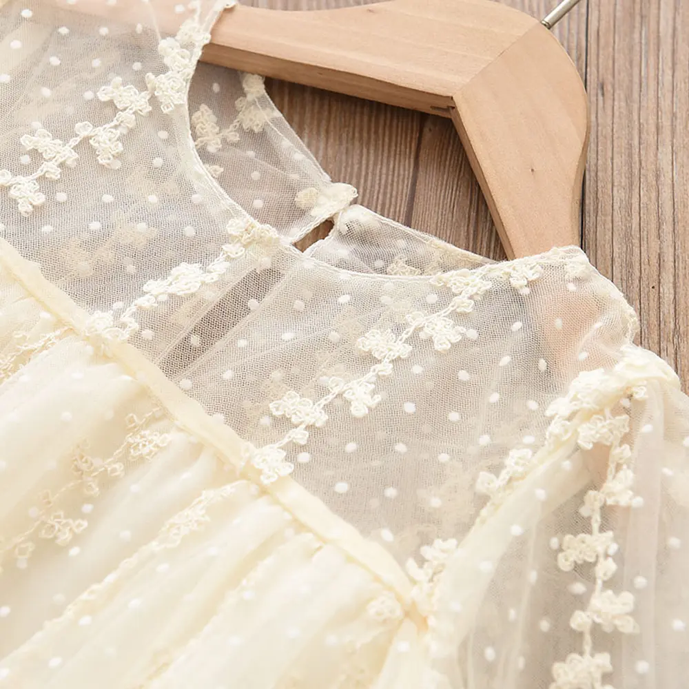 Bear Leader Lace Baby Girls Dress Long Sleeve Dresses Summer Weddings Kids Birthday Party Princess Dress Children Tulle Vestidos
