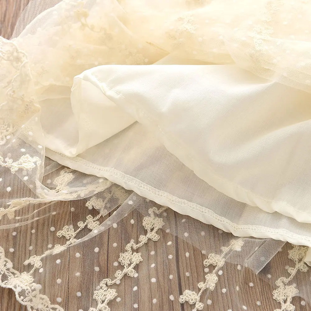 Bear Leader Lace Baby Girls Dress Long Sleeve Dresses Summer Weddings Kids Birthday Party Princess Dress Children Tulle Vestidos
