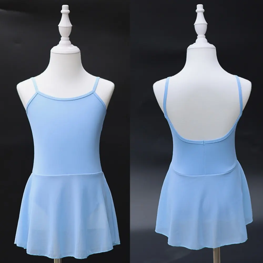 Bear Leader Children's Dance Costume Summer Solid Color Sleeveless Suspender Ballet Costume Basic Simple Girls' Clothing
