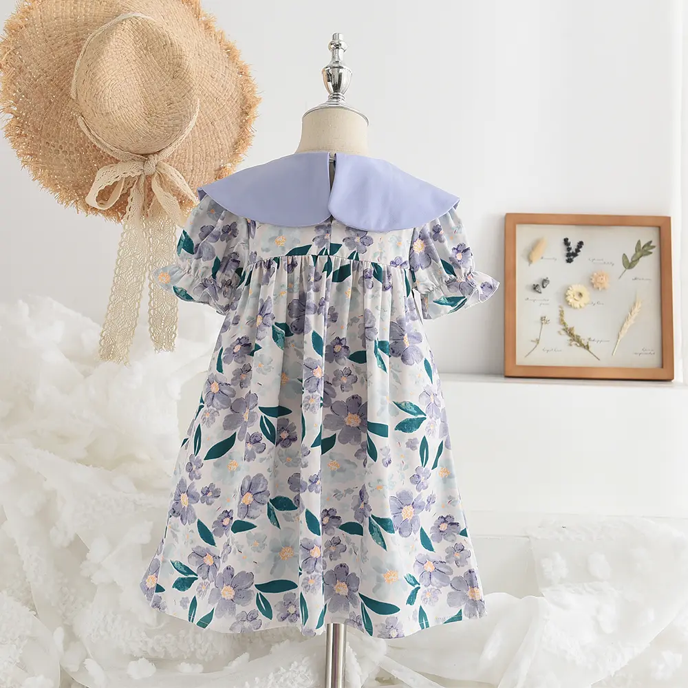 Bear Leader Korea Kids Baby Girls Dresses Bow Teen Summer Dress Midi Dresses Children Clothing Fashion Girl Floral Wedding Dress