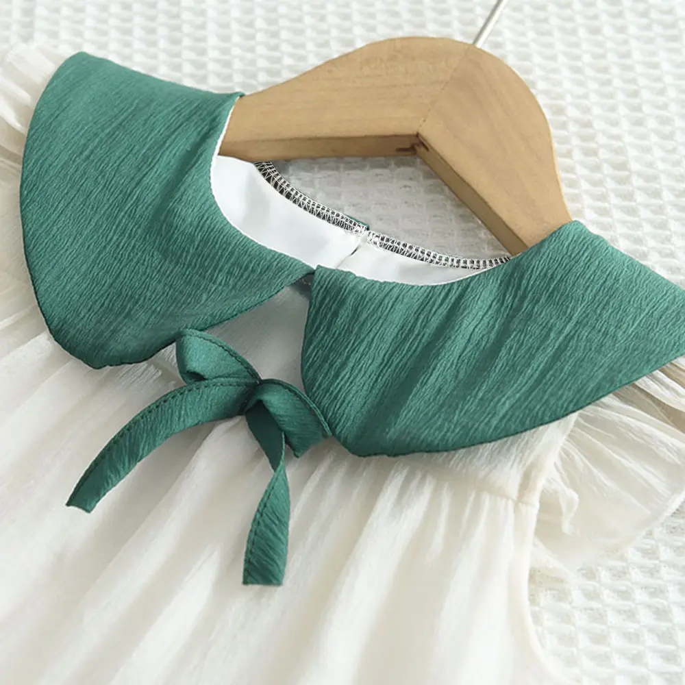 Bear Leader  Kids Dresses for Girls Doll Collar Color Blocked Mesh Cake Dress Summer Children's Clothing Flower Girl Dresses