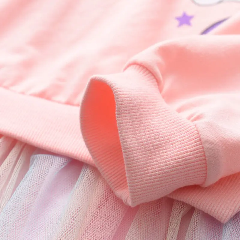 Bear Leader Unicorn Princess Dress Children's Spring & Autumn Season Dress Girls' Birthday Party Dress Halloween Christmas Dress