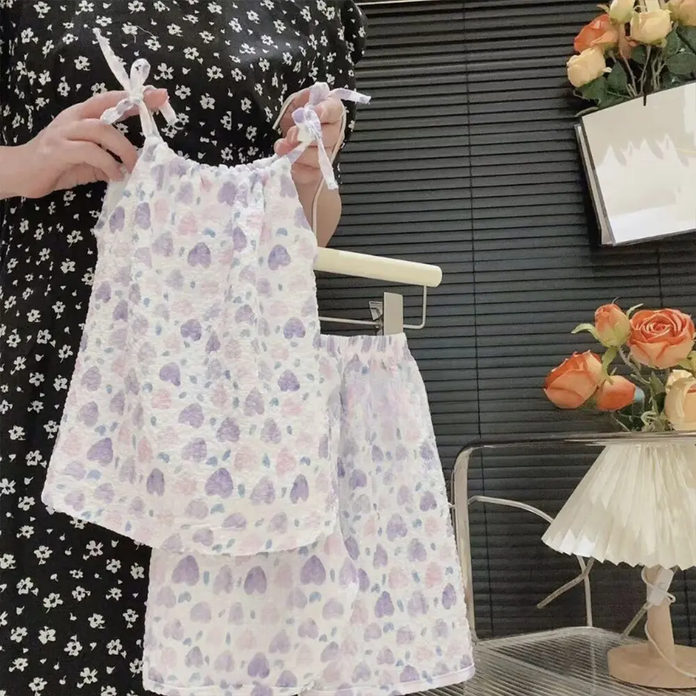 Bear Leader 2023 New Summer Halo Dyed Oil Painting Style Baby Girl's Clothing Set Suspended Top+shorts Two Piece Set