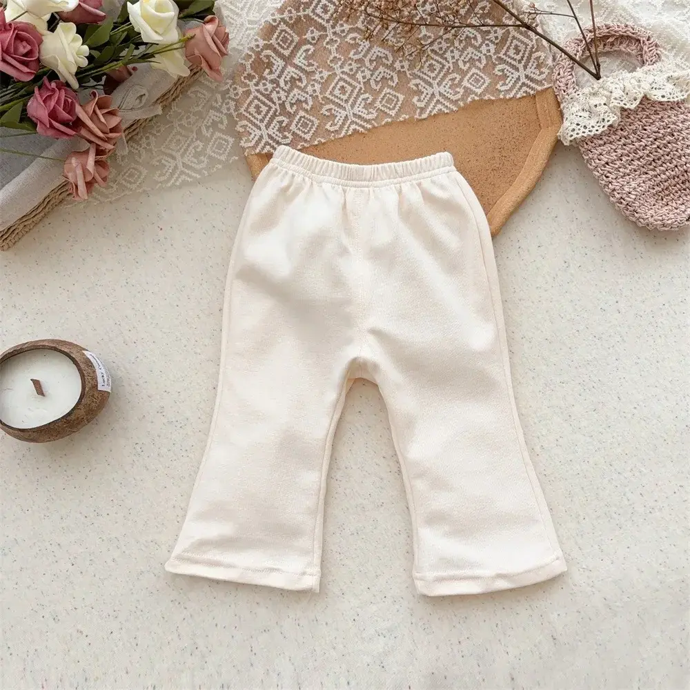 Bear Leader Autumn Children's Clothing Pink Collar Cherry Top+Beige Pants Fashion Casual 2 Pcs Set Korean Version Girls Clothes