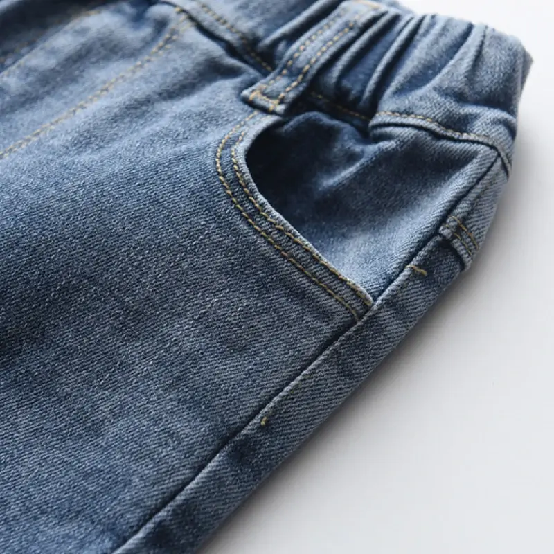 Bear Leader 2-5Y Jeans Girls Elegant Bow Denim Pants Sweet Bowknot Stretch Lovely Spring Child Trousers Toddler Kid Baby Pants