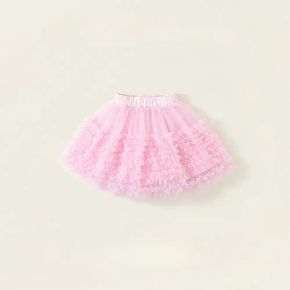 Bear Leader 2 To 7 Years Old Kids Clothes Girls Summer New Mesh TUTU Skirt Sweet and Cute Princess Style Fluffy Cake Skirts