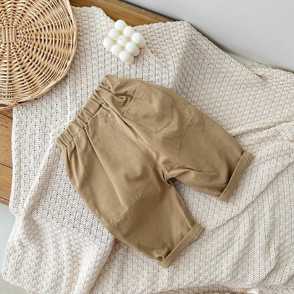 Bear Leader Kids Casual Pants Spring and Autumn New Korean Version Baby Boys and Girls Clothes Solid Color Children's Clothing