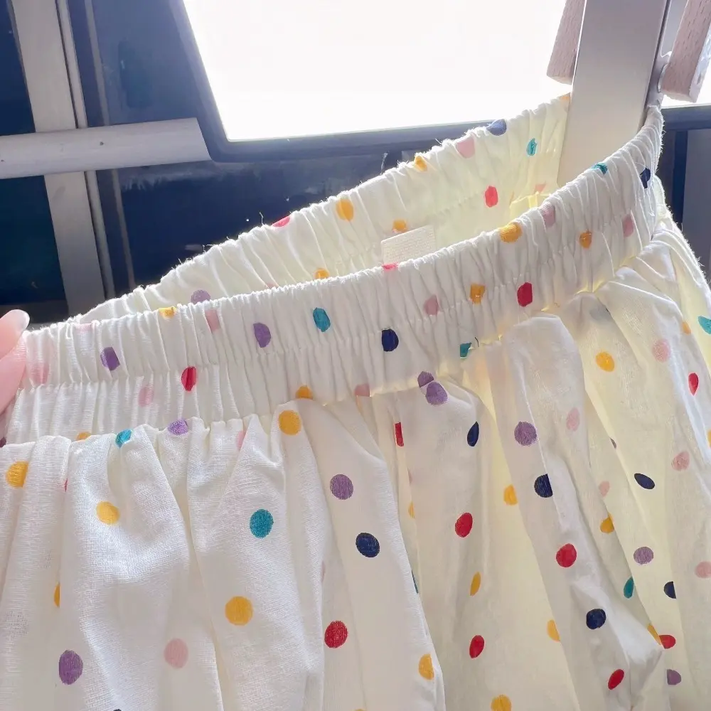 Bear Leader Sweet Girls Clothes Summer Colorful Polka Dot Printed Kids Shorts Korean Version Plain Casual Children's Clothing
