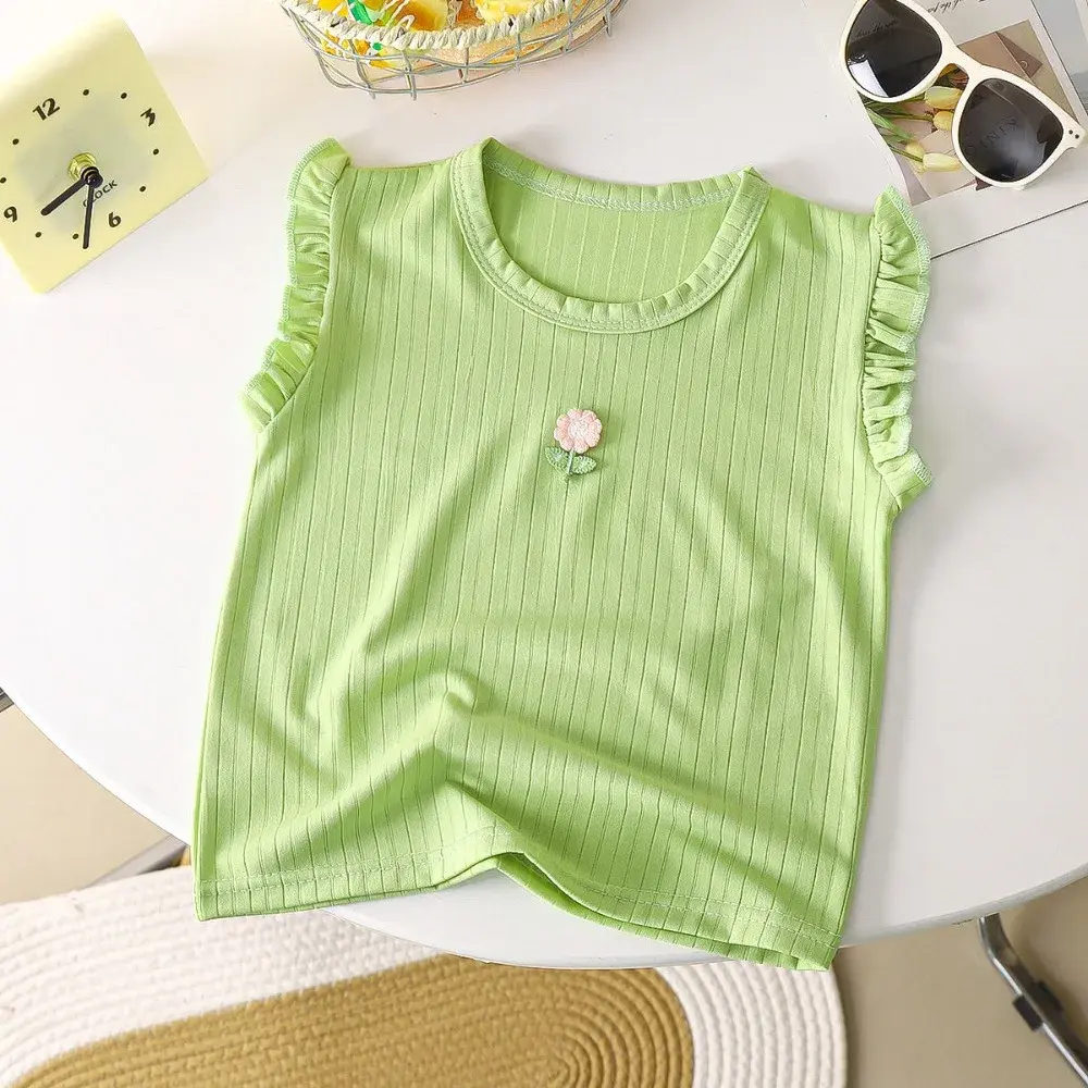 Bear Leader 2-7 Years Girls Clothes Summer Sleeveless Letter Printed T-shirt Top Korean Version Sweet and Cute Children's Vest