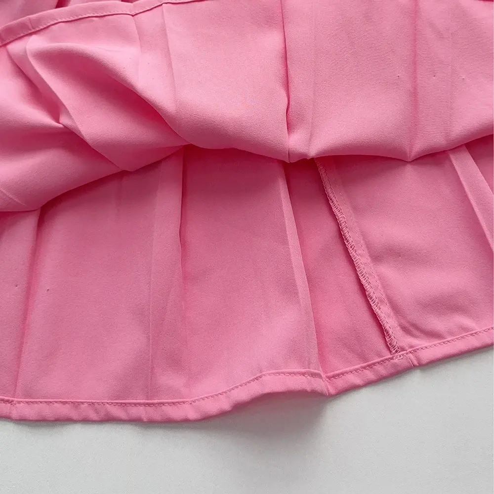 Bear Leader Korean Version Sweet and Cute Kids Clothes Girls Autumn Long Sleeve Love Bow Top + Pink Pleated Skirt Two Piece Set