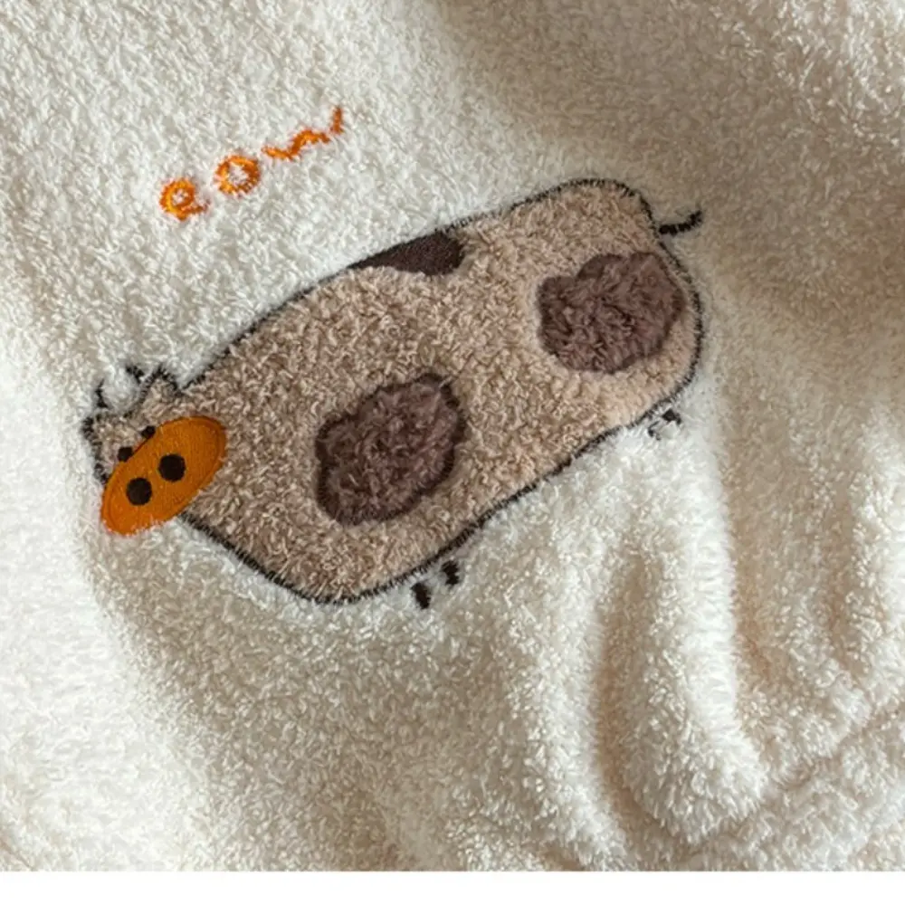 Bear Leader Autumn and Winter Girls Clothes Cartoon Printed Long Sleeved Round Neck Top+Pants Home Casual Children's Clothing