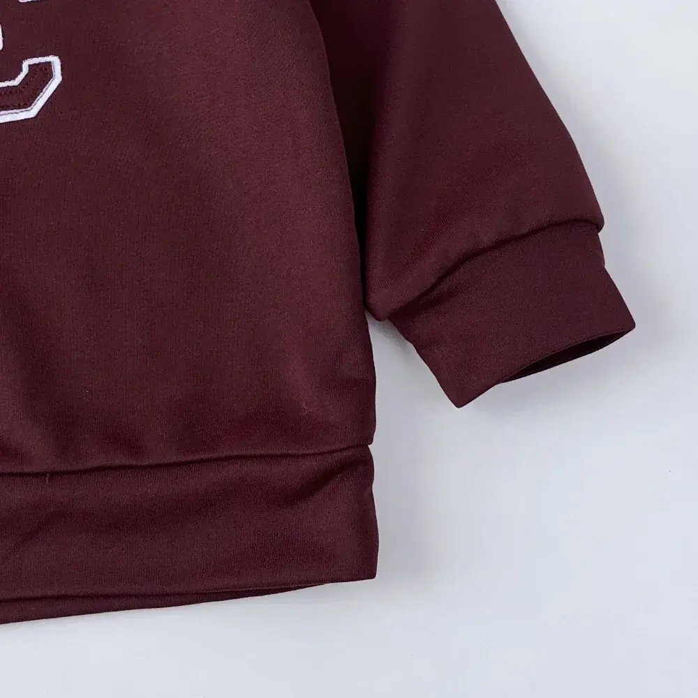 Bear Leader 3-7 Year Spring/Autumn Long Sleeved Girls' Sports Suit Wine Red Digital Printed Hooded Sweatshirt+Pants 2-piece Set