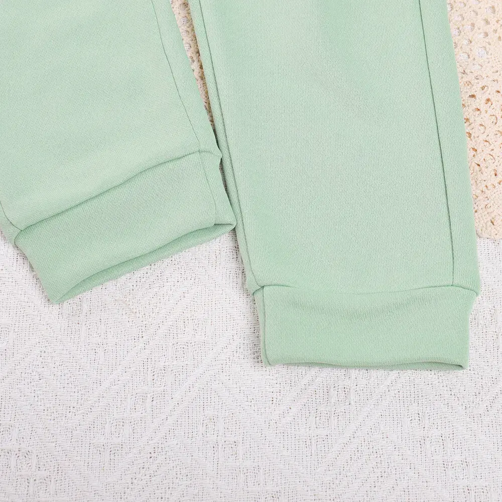 Bear Leader Girls Clothing Sets 2023 Winter Letters Print Hoodies and Solid Color Pants 2Pcs Baby Girl's Clothes Suits Outfits