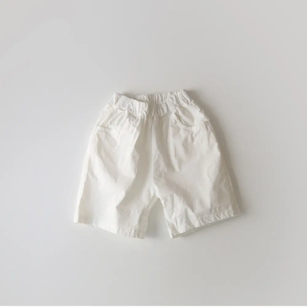 Bear Leader Summer Korean Version Boys' and Girls' Clothing Fashion New Children's Shorts Solid Color Simple Kids Casual Pants