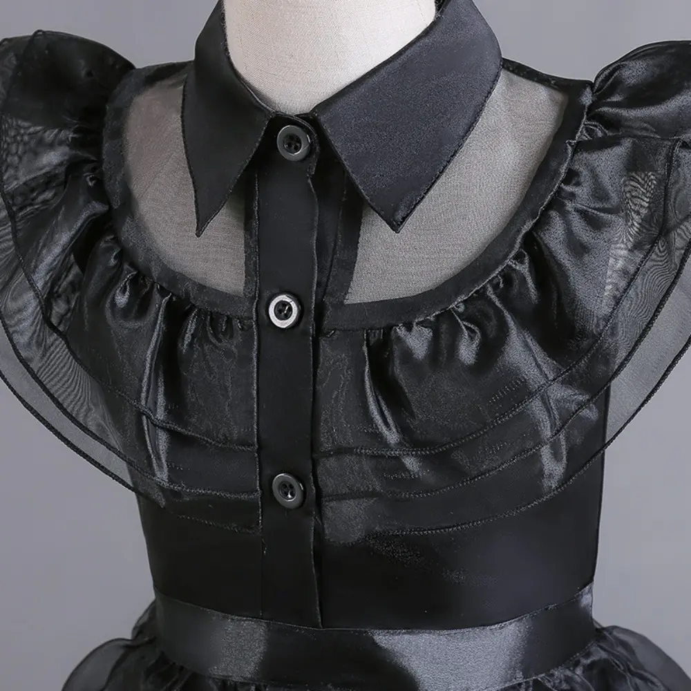 Bear Leader 4-13Y Summer Fashion New Black Sleeveless Cake Dress Cosplay Ball Children's Dresses Christmas Girls' Clothing