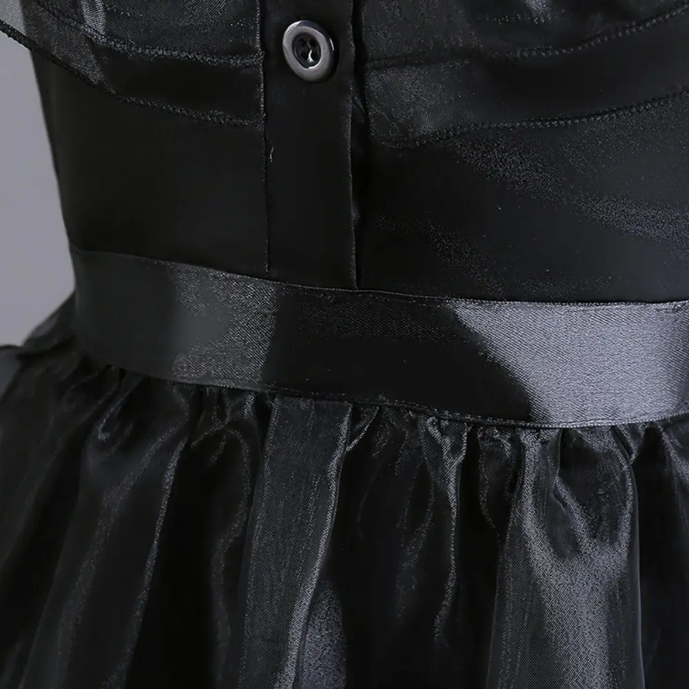 Bear Leader 4-13Y Summer Fashion New Black Sleeveless Cake Dress Cosplay Ball Children's Dresses Christmas Girls' Clothing