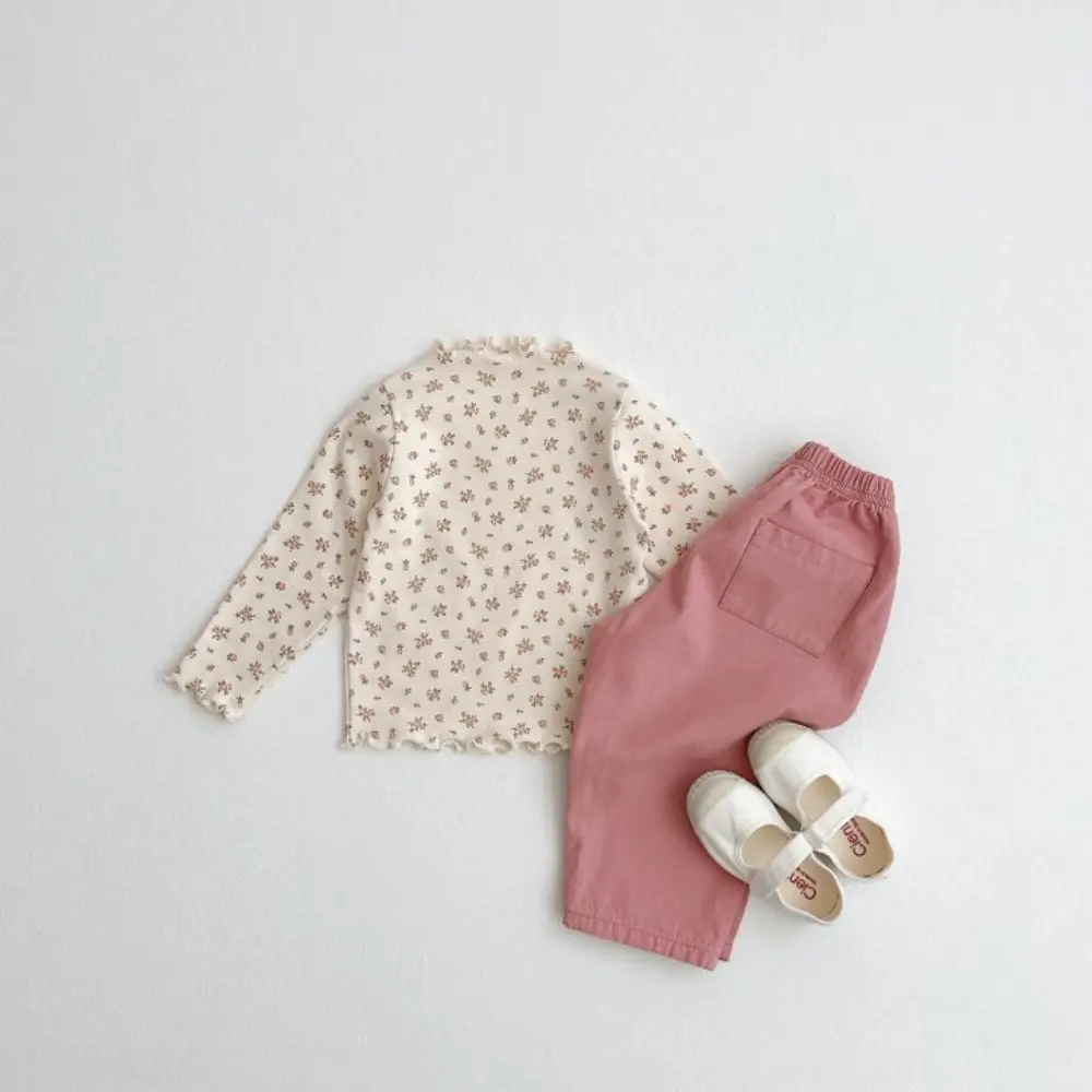 Bear Leader 2-6 Year Old Girls Clothes Autumn Fashion New Stripe Dot Flower Printed Long Sleeves Top Shirt Kids Casual Wear