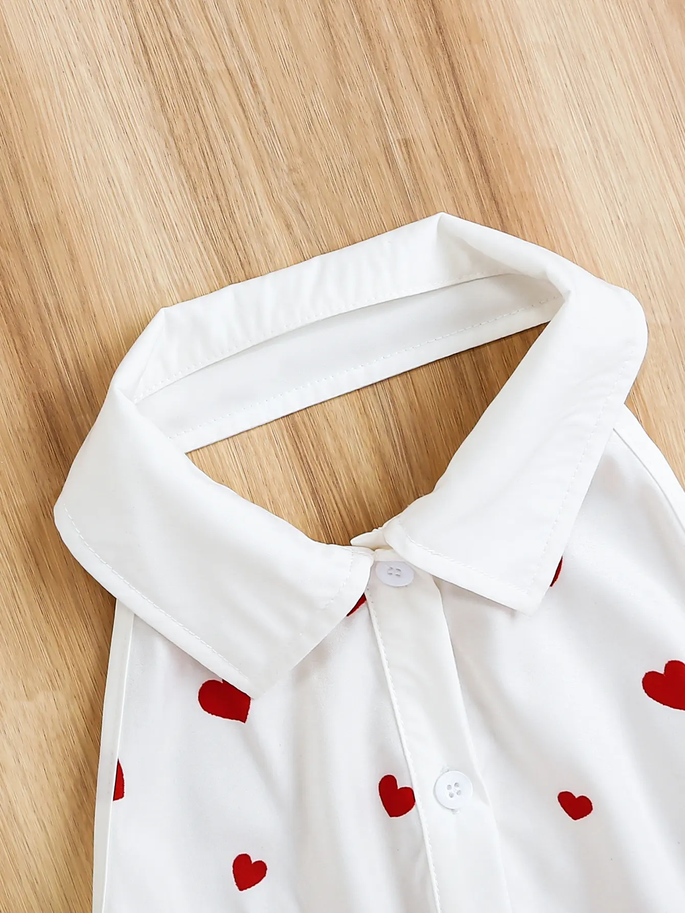 Girls Dresses Tween Kids Summer Outfits Casual  Stand Collar Dress Cute Heart Print A line Dress Girl Clothes