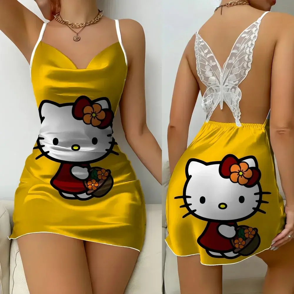 Kittycat Princess Sleepwear for Women Sexy Lingeries for Woman Night Sexs Top Seller Lovely Dresses Girls Sleep Shirts Skirt