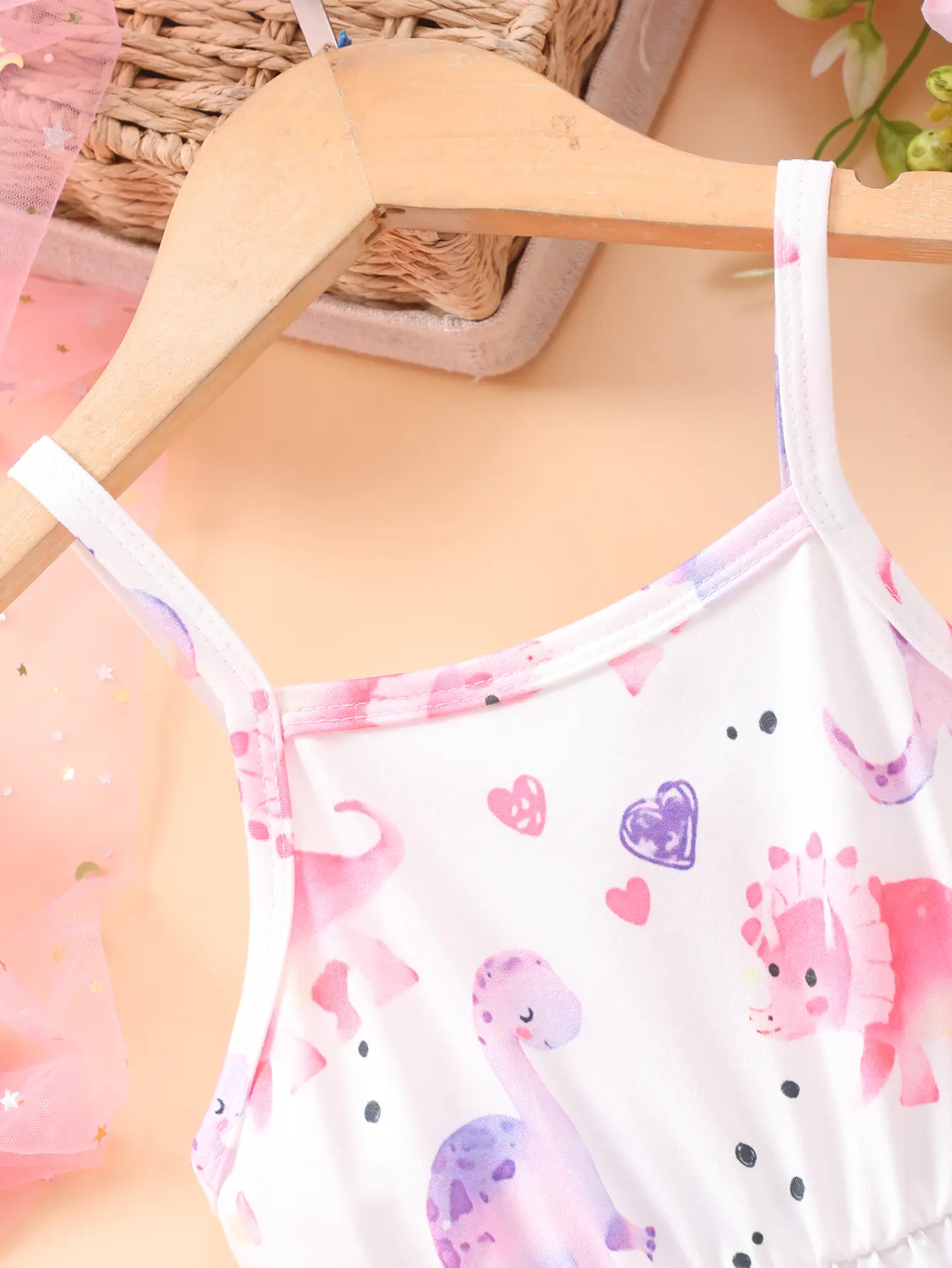 Toddler Girls Dresses Girl Spring Summer Outfits Casual Cartoon Dinosaur Print Cute Dress