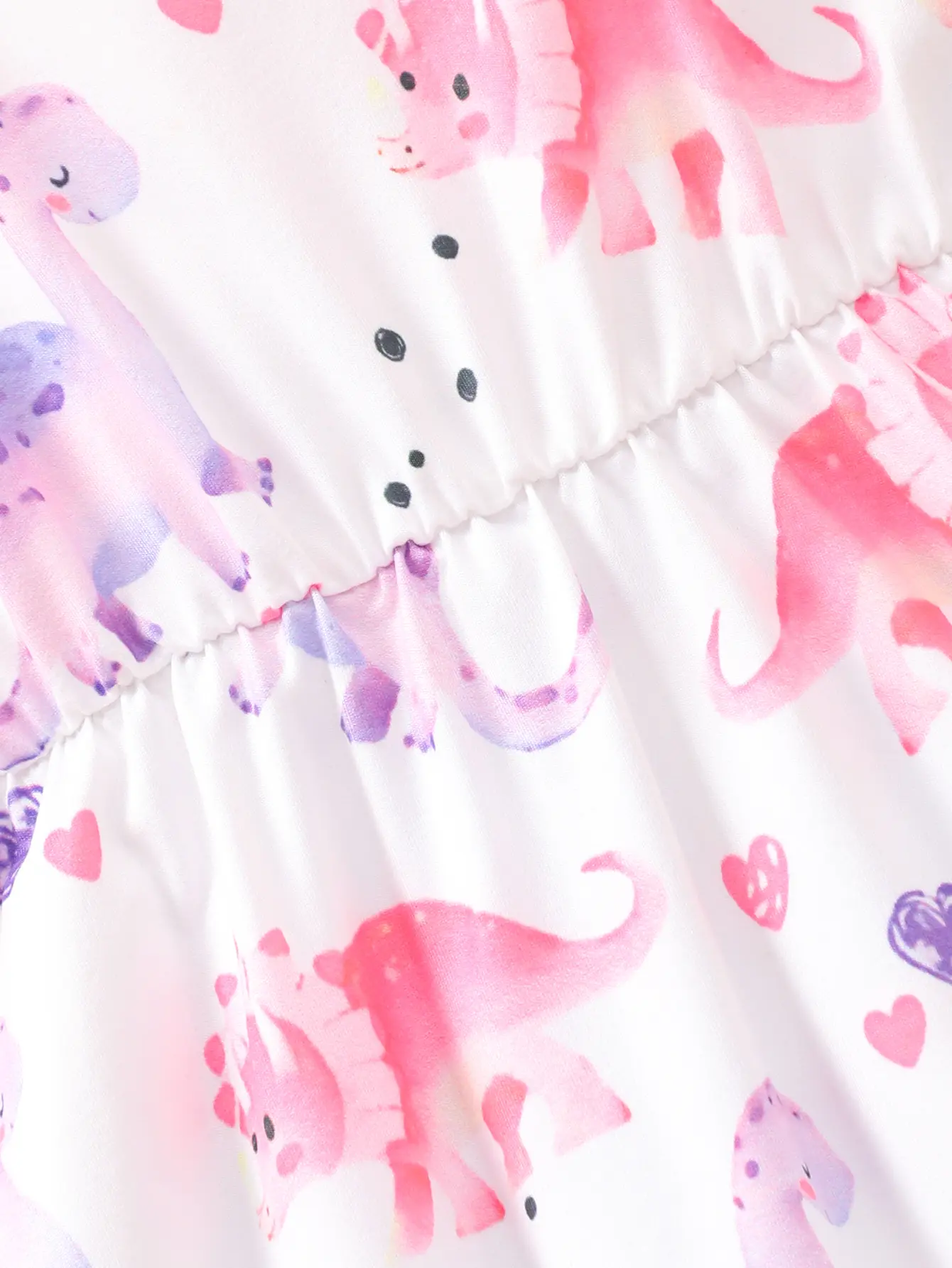Toddler Girls Dresses Girl Spring Summer Outfits Casual Cartoon Dinosaur Print Cute Dress