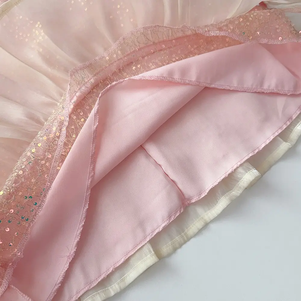 Summer Girls Party Costumes Sleeveless Bow Decoration Round Neck Sweet Princess Dress 1 Pc 2-7 Years Kids Fashion Cute Clothes