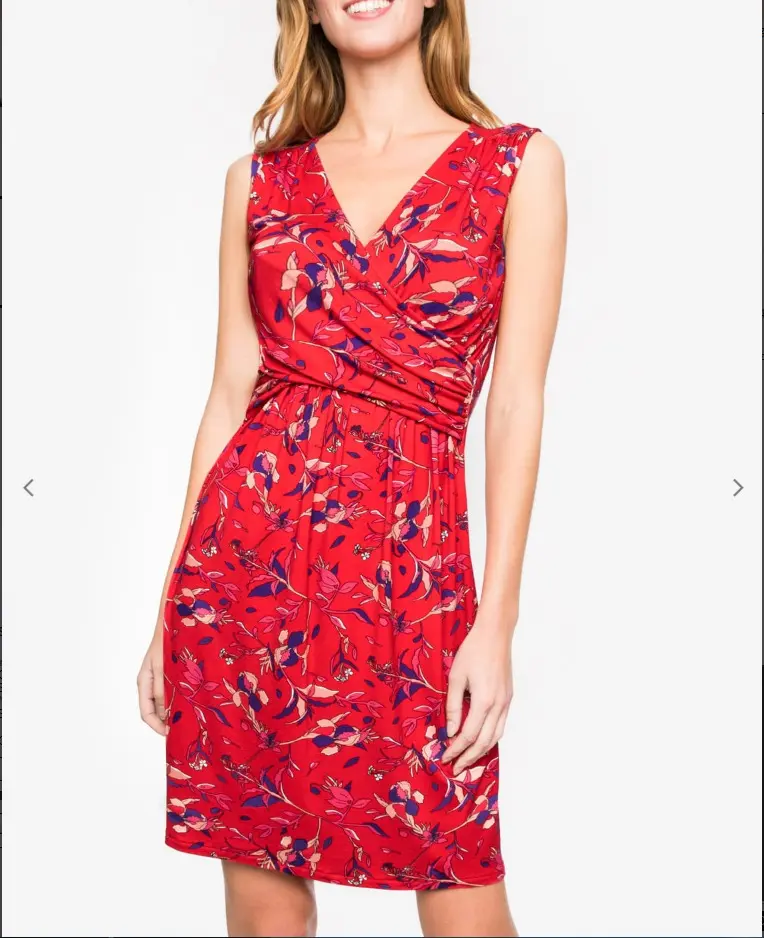 Maternity New Maternity Dresses Breastfeeding Women Nursing Dresses Summer Printed Sleeveless V-Neck Chest Cross Nursing Dresses