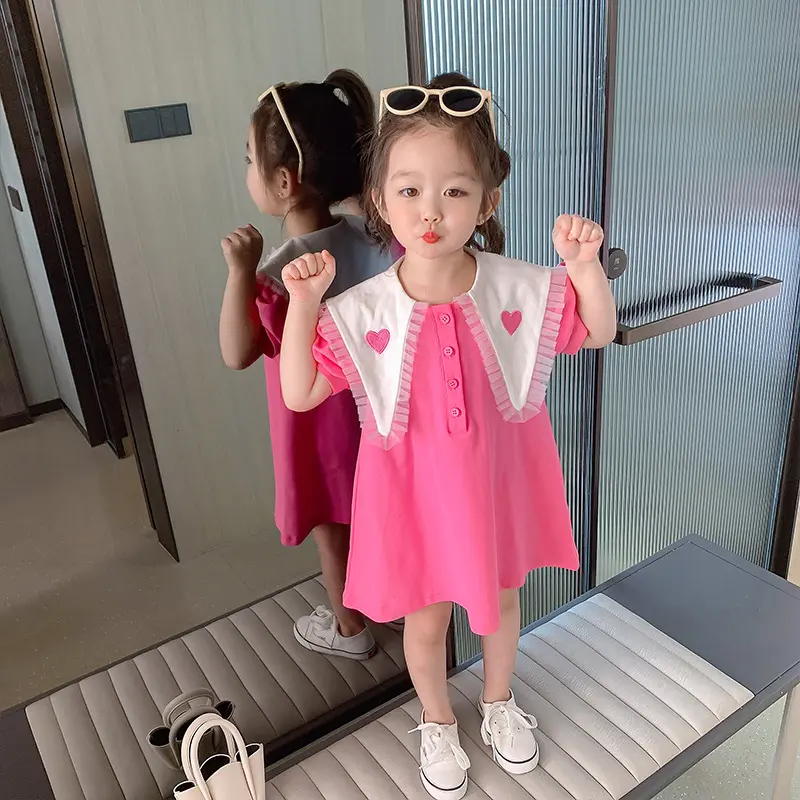 Girls' New Korean Style Fashionable Princess For Children Summer Dress Little Girl Baby