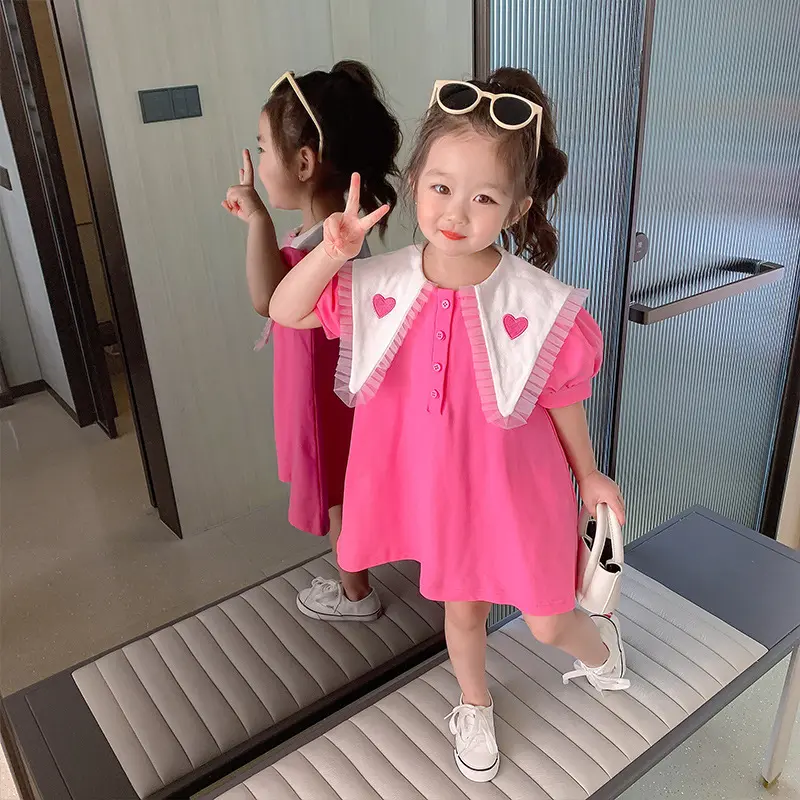 Girls' New Korean Style Fashionable Princess For Children Summer Dress Little Girl Baby
