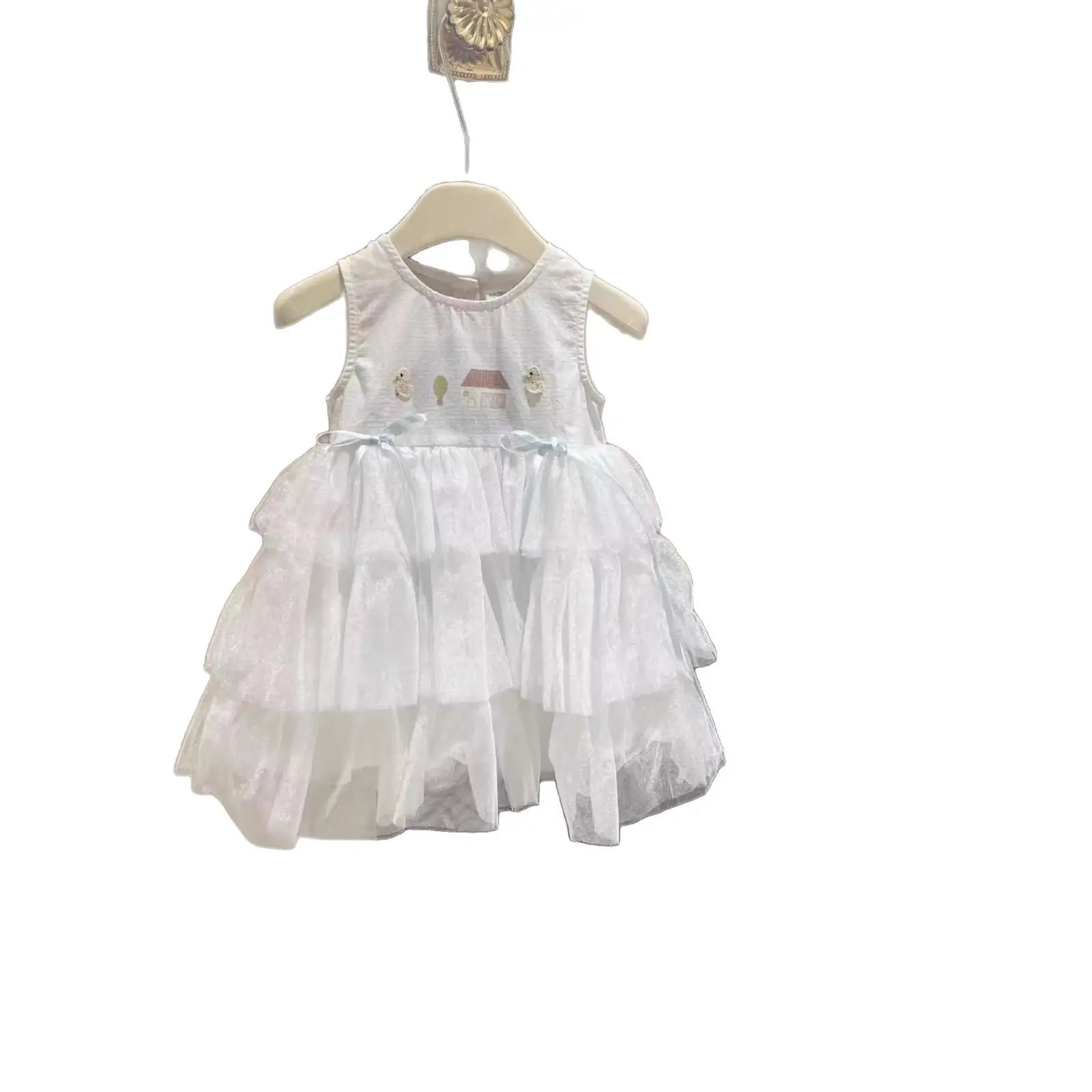 Girls' summer dress, new summer children's clothing, birthday dress, children's gauze dress, princess dress, girls' cake dress