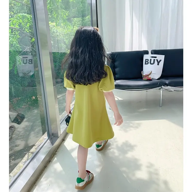 2024 Baby Dress Clothes Summer Short Sleeves Dress Clothing Fashion Kids Girls Princess Dresses