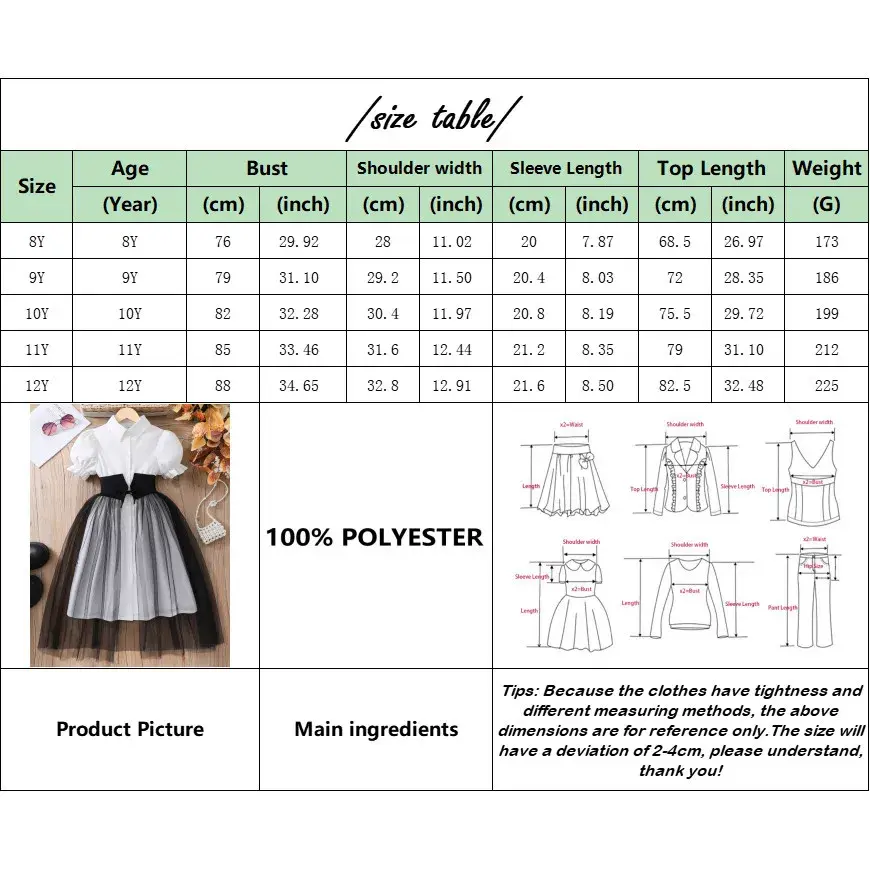 Teen Girl Dress Summer Brown Retro Short Sleeve Children Dresses Fashion Girl Costume Party Big KIds Outfit 7 8 9 10 11 12Yrs