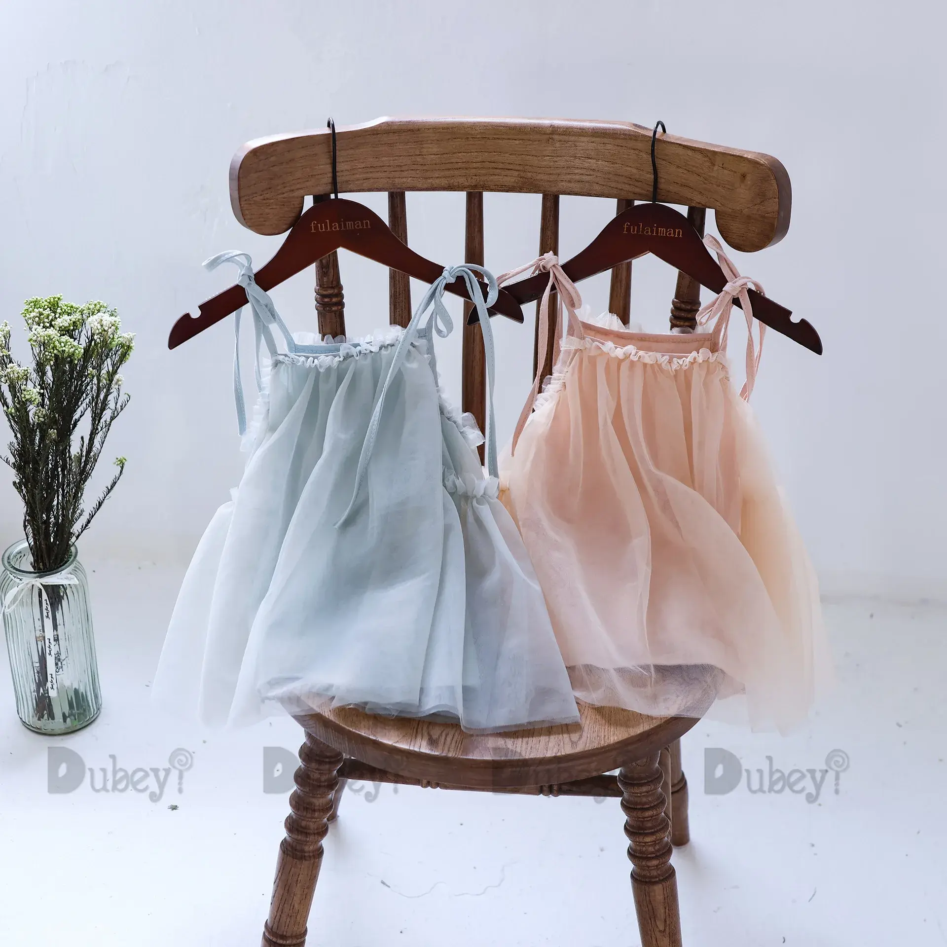 Ins New Born Baby Girls Sling Dress for Kids Sleeveless Ruffles Bottom Clothing Princess Summer Beach Sundress 1-6Y