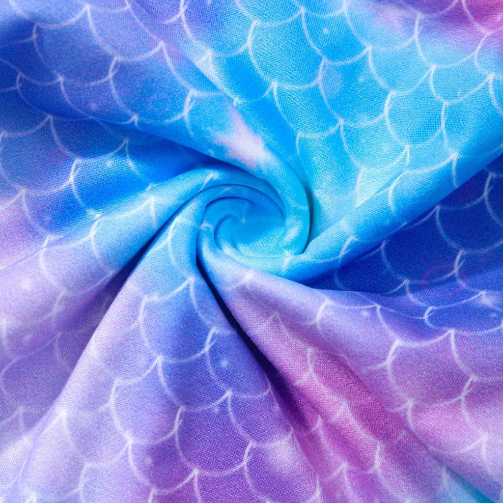 Purple Mermaid Kids Girl Dress Summer Casual Cute Children Dresses Fashion Party Teen Princess Dress 3 4 5 6 7 8 9 10 11 12 Yrs