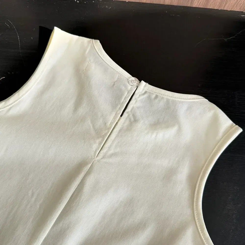 Korean Version Beige Girls' Sleeveless Dress Summer New Lace Border Children's Casual Clothes Party Ceremony for 3-7 Years Old