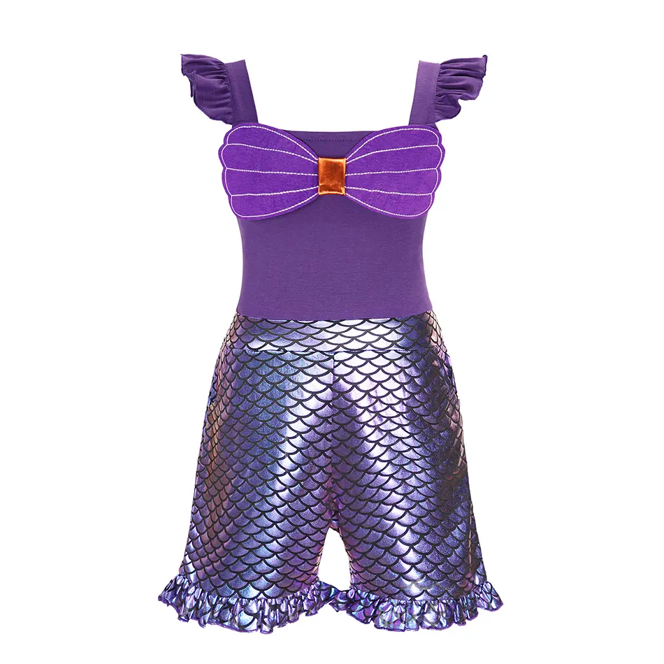 Boys Girls Casual Bodysuits Cosplay Costume Summer Princess Rompers Jumpsuit Princess Cospaly Dress Up Kid Fancy Clothing Outfit