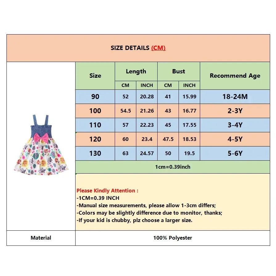 Fashion Dress for Kids Girl 1-6 Years Infant Girl Sleeveless Sling Pleated Dress with Bow Summer Costume Birthday Party Wear