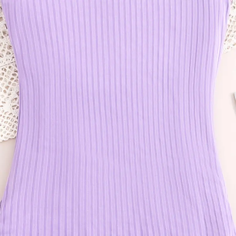 Girls Vest Dress New Summer Sleeveless Pleated Hip Wrap Dress 8-12 Years Fashion Classic Purple Girls Dress
