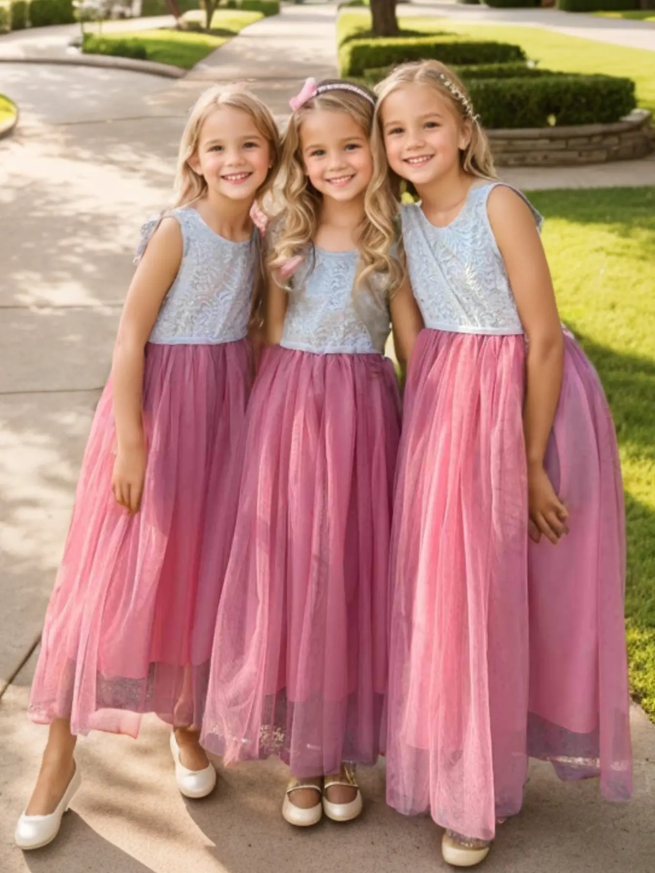 New Flower Girl Dress Baby Kids Summer Princess Party Lace Wedding Birthday Dresses Children Clothing 2 4  6 8 10 12 14